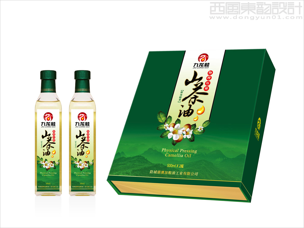 澳加糧油工業(yè)有限公司山茶油禮盒設(shè)計(jì)、山茶油瓶簽設(shè)計(jì)