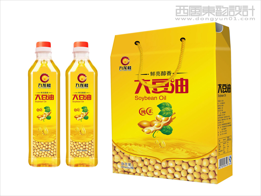 澳加糧油工業(yè)有限公司大豆油禮盒包裝設(shè)計(jì)、大豆油瓶簽設(shè)計(jì)