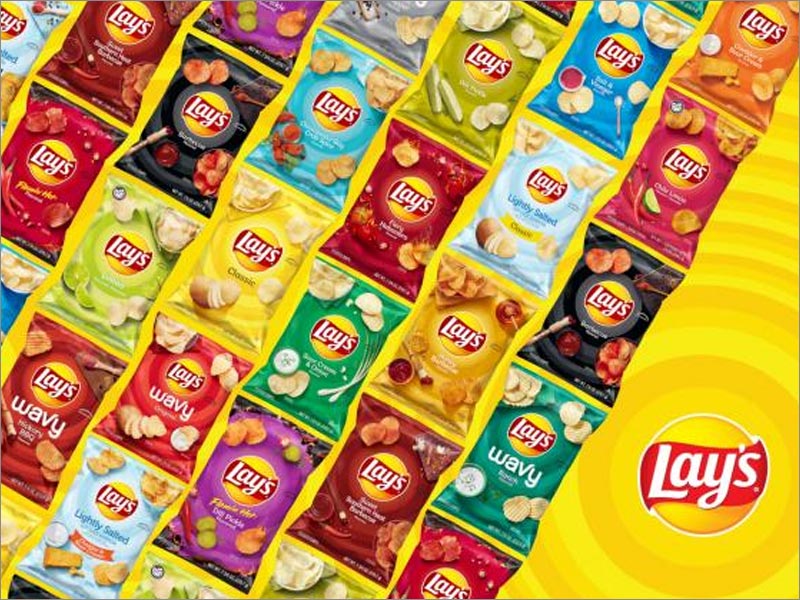 Lay's樂事薯片休閑食品包裝重新設(shè)計(jì)涵蓋了所有口味，包括115種不同的包裝設(shè)計(jì)