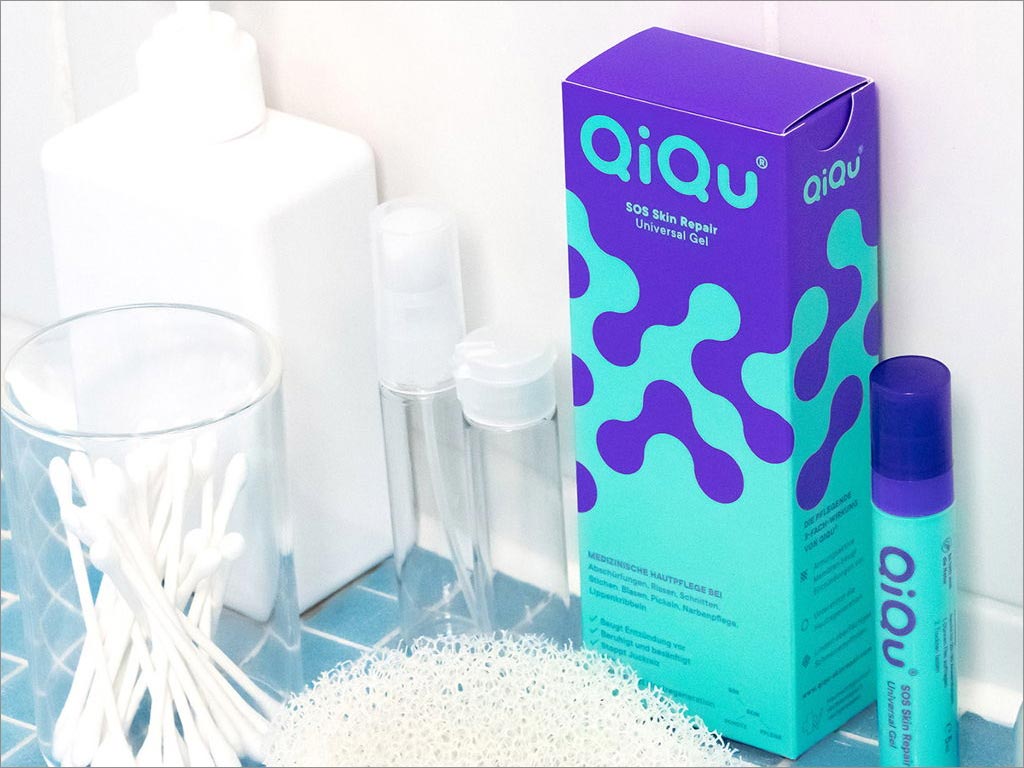 德國QiQu皮膚修復通用凝膠藥品包裝設(shè)計