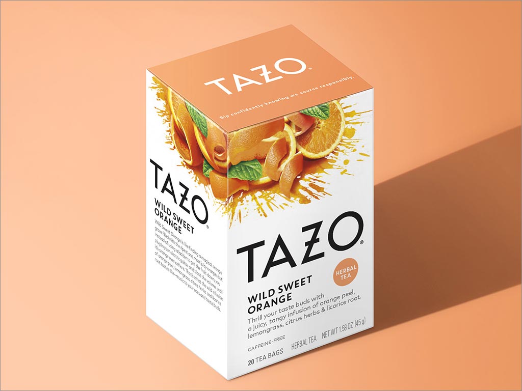 聯(lián)合利華Tazo甜橙味茶飲料包裝設計