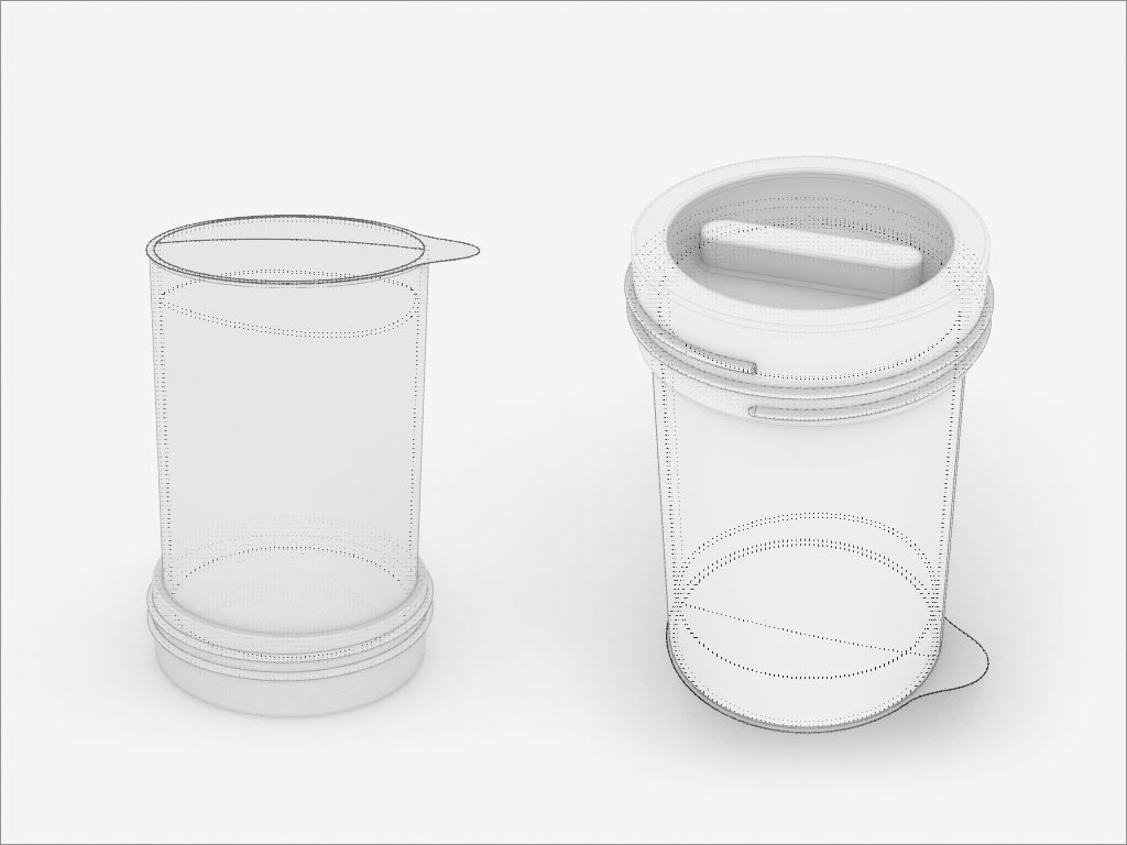 IKI牙膏容器造型設計之結(jié)構(gòu)線稿圖設計