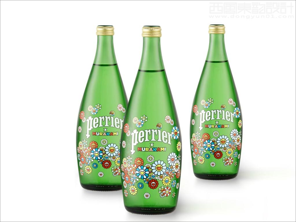 法國Perrier與日本藝術(shù)家村上隆合作蘇打水包裝設(shè)計