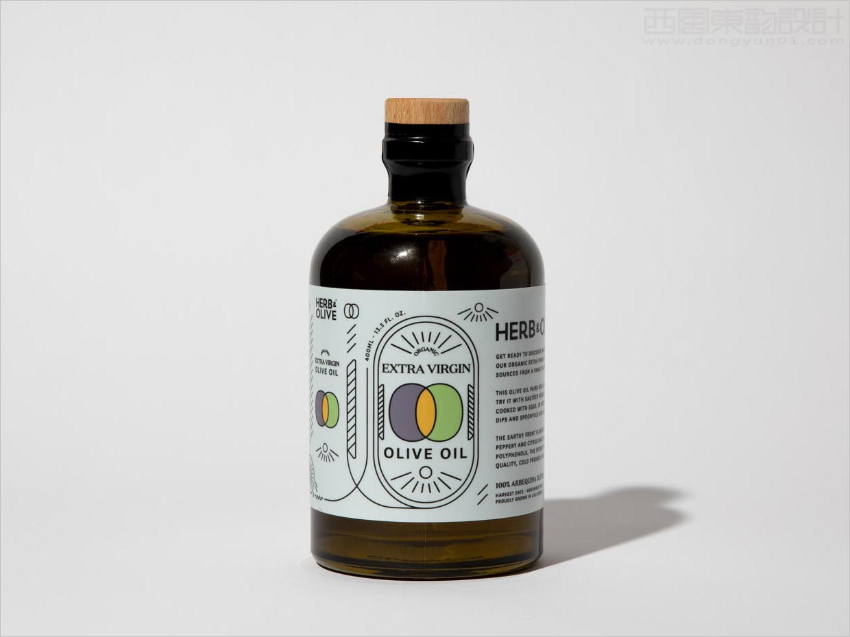 美國Herb & Olive有機(jī)特級初榨橄欖油包裝設(shè)計