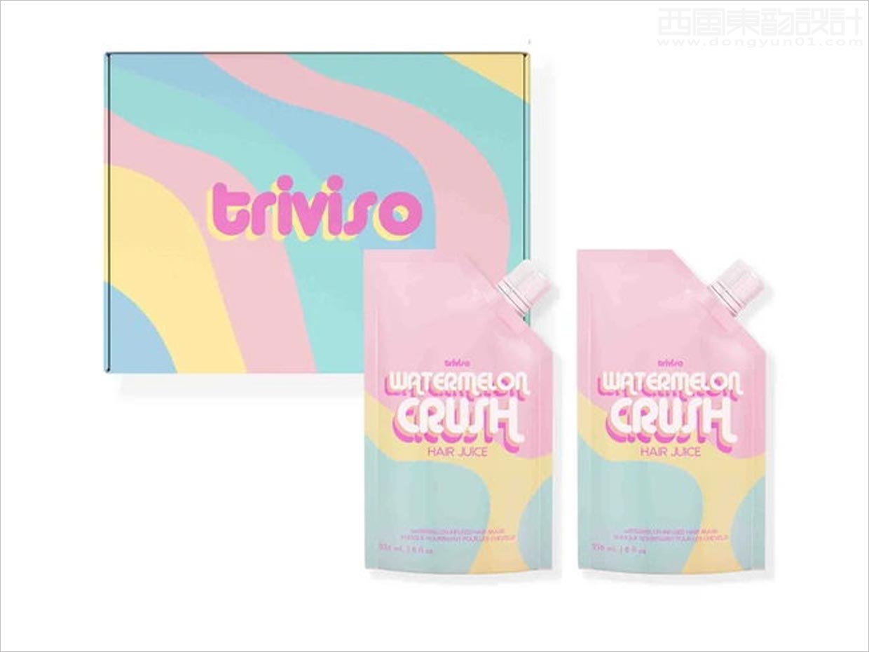 有趣的Triviso洗發(fā)水護發(fā)素頭發(fā)護理產(chǎn)品包裝設(shè)計